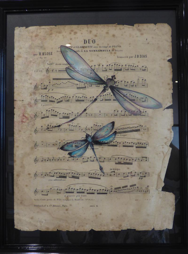 Aquarelle sur partition