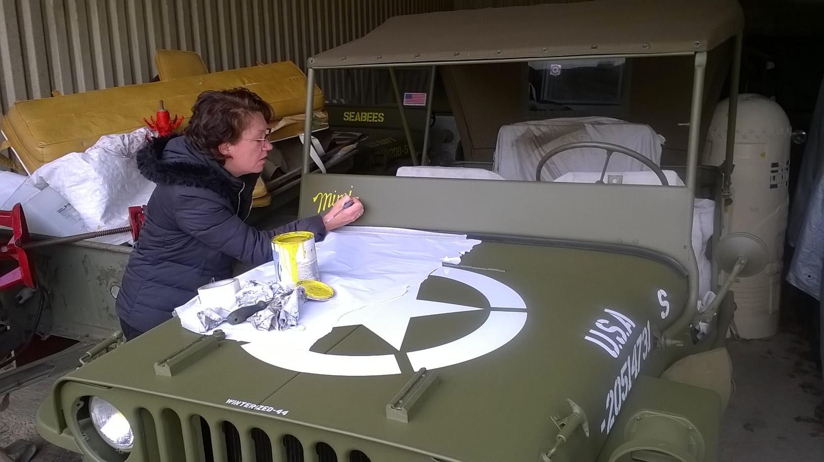 Décoration sur Jeep Willis